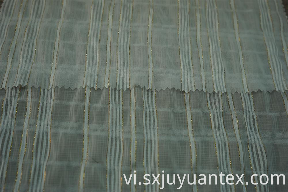 Gold Lurex Stripe Dobby Fabric